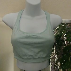 Danskin Activewear Crop Top with Floral Back
